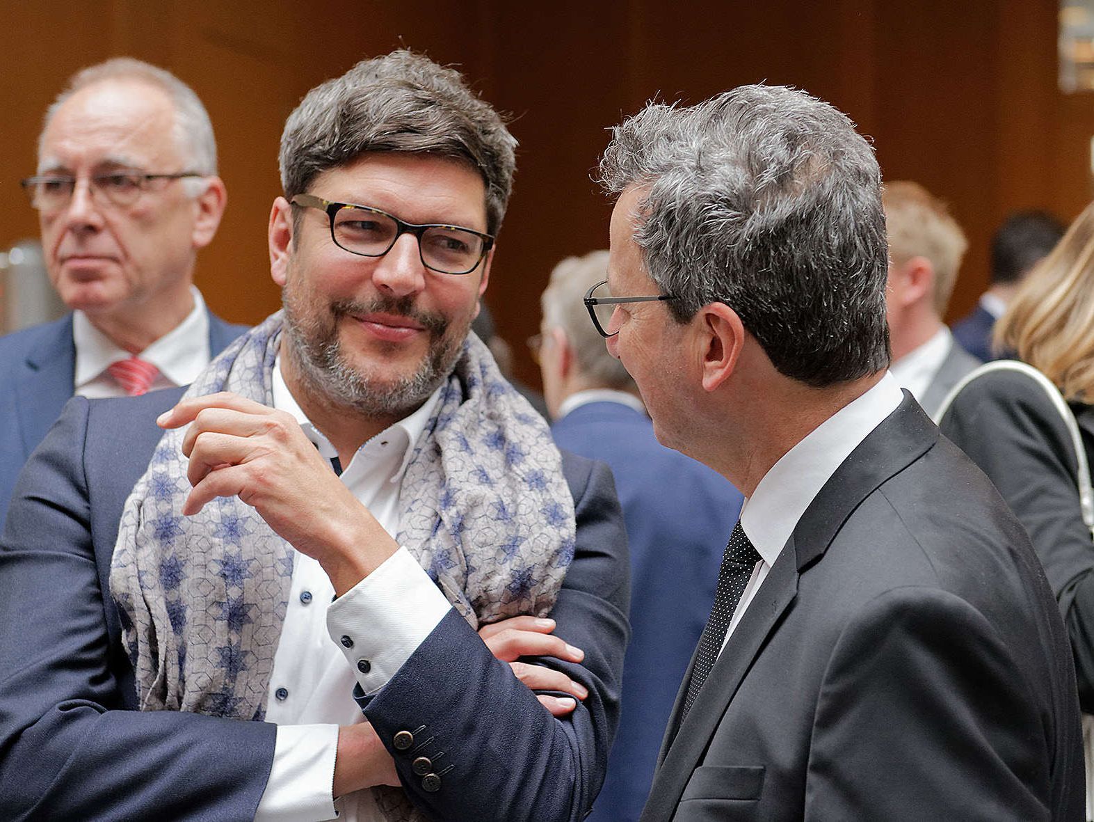 Dirk Behrend, Jens Gnisa - Festakt 110 Jahre DRB Dirk Behrend, Jens Gnisa im Gespräch beim Festakt 110 Jahre DRB